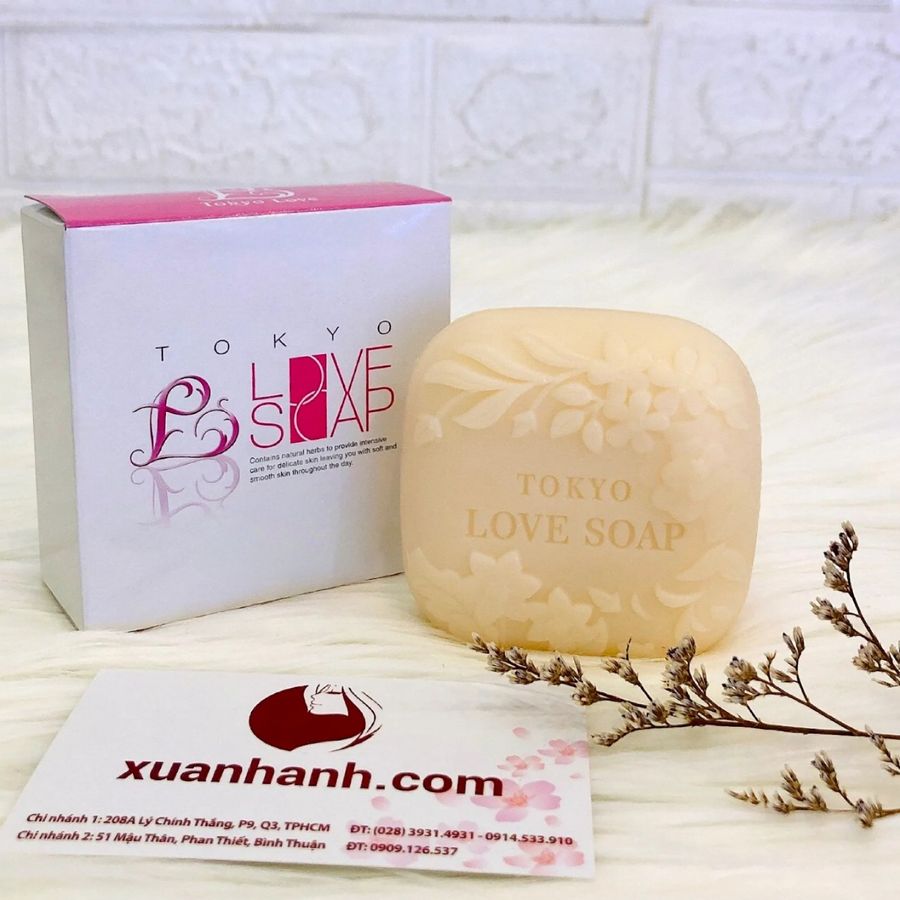 Soap tắm Tokyo Love Soap đa năng, tắm dưỡng trắng và dưỡng ẩm từ thảo dược