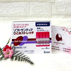 Thuốc nhỏ mắt Santen Soft Santear giảm nhức mỏi, cải thiện thị lực, 5mlx4 (HOT NEW)
