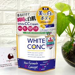 Sữa dưỡng thể White Conc CC cream trắng da, nâng tone, xuất xứ Nhật, 390ml