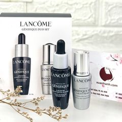 Giftset Lancome Genifique 2sp dưỡng phục hồi trẻ hóa da cho cả mặt và mắt (HOT)