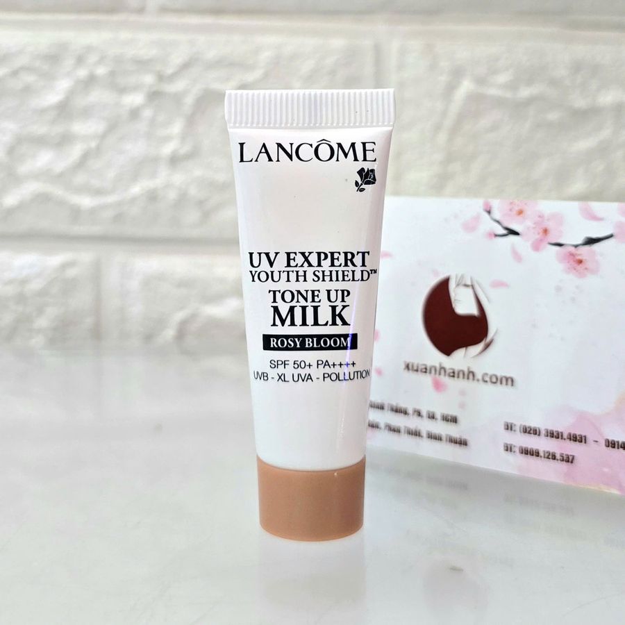 Kem chống nắng Lancome UV Expert Tone Up Milk #Rosy Bloom SPF50+ bảo vệ và nâng tone da, 10ml