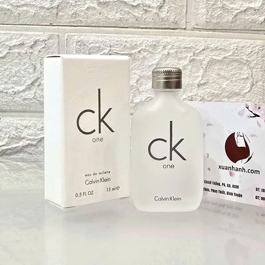 Nước hoa Calvin Klein CK One thơm mát, tinh khiết và tươi trẻ - EDT, 15ml (Fullbox)