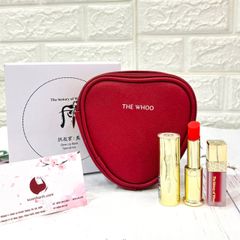 Set Son dưỡng môi Whoo Glow Lip Balm Special Set tặng Túi Tim (Limited)