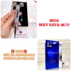 Máy massage Refa S Carat Ray trẻ hóa da chuyên cho mắt và mặt (New) - TẶNG 1 HỘP MẶT NẠ JAPAN GALS