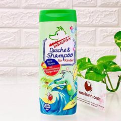 Tắm gội Labaluga Dusche & Shampoo không cay mắt, thơm dịu nhẹ - Dưa hấu& xoài 300ml