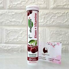 Viên sủi Multivitamin bổ sung Vitamin và khoáng chất thiết yếu từ Đức, #Cherry - 20 viên
