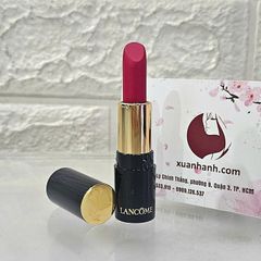 Son Lancome L'absolu Rouge cao cấp, lì mịn, #378 Rose - hồng hoa đậm ngọt ngào.