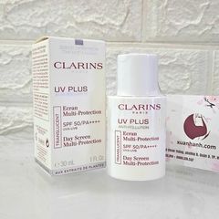 Kem chống nắng Clarins UV Plus SPF50/PA++++, nâng tone nhẹ, màu Translucent, 30ml