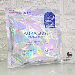 Mặt nạ Everyyou Aura Shot Facial Mask trắng sáng rạng rỡ, trẻ hóa căng mọng da, 31pcs