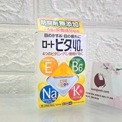 Thuốc nhỏ mắt Rohto Vita giảm mỏi mắt, bổ sung Vitamin cần thiết - dịu nhẹ (màu vàng)