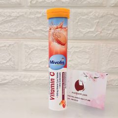 Viên sủi Mivolis Vitamin C tăng cường hệ miễn dịch cho cơ thể, hàng nội địa Đức - 20 viên