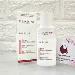 Kem chống nắng Clarins UV Plus SPF50/PA++++, nâng tone sáng hồng tự nhiên, #Rose - 50ml