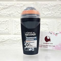 Lăn khử mùi nam L’oreal Men Expert Magnesium Defense cuốn hút (màu xám)