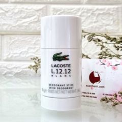 Lăn khử mùi Lacoste L.12.12 Blanc kháng khuẩn, nam tính, mạnh mẽ cuốn hút