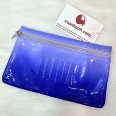 Túi đựng mỹ phẩm, ví tiền Dior Ombre xanh coban dịu mát, tiện lợi 
