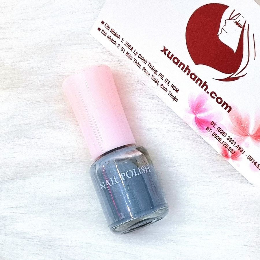 Sơn móng Daiso Nhật Nail Polish #15 xanh xám sang trọng, ấn tượng