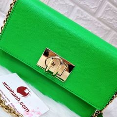 Túi Furla 1927 Skulderveske da thật căng mịn, #GREEN thời trang - TẶNG COMBO QUÀ HOT