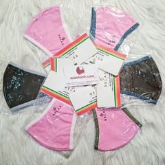 Combo 6 khẩu trang Relax, 100% cotton 2 lớp bảo vệ, thoáng dễ chịu - MUA 1 TẶNG 1