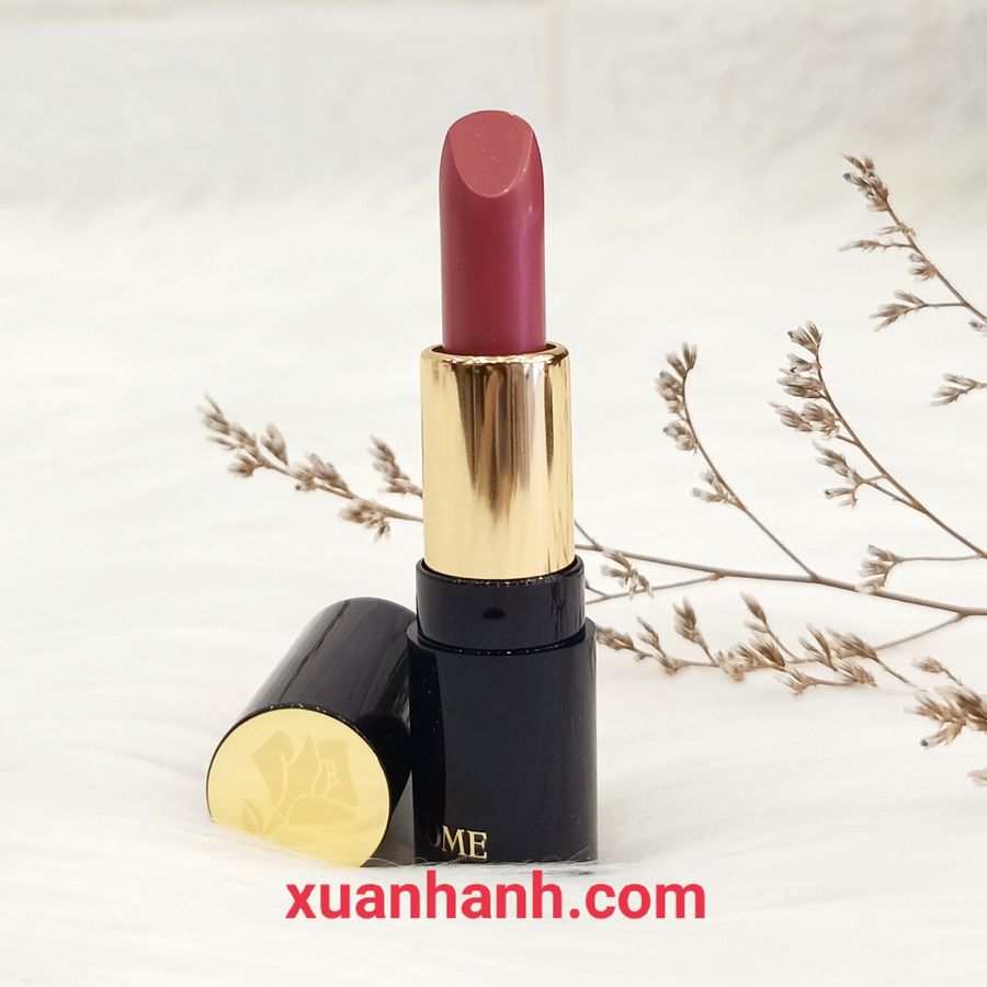 Son Lancome 264 L'absolu Rouge Sheer dưỡng mềm mượt, hồng đất cực xinh, mini (Thanh lý)