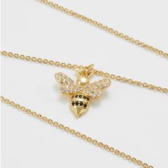 Dây chuyền Sweet Deluxe mặt hình chú ong đính đá xinh xắn, độc lạ 