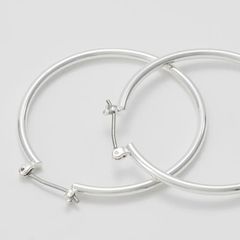 Hoa tai Pilgrim kiểu dáng tròn trơn đơn giản, thời trang