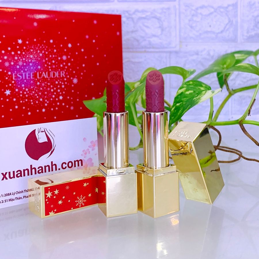 Son Estee Lauder Pure Color Envy cao cấp mịn mượt và chuẩn màu, tách set.