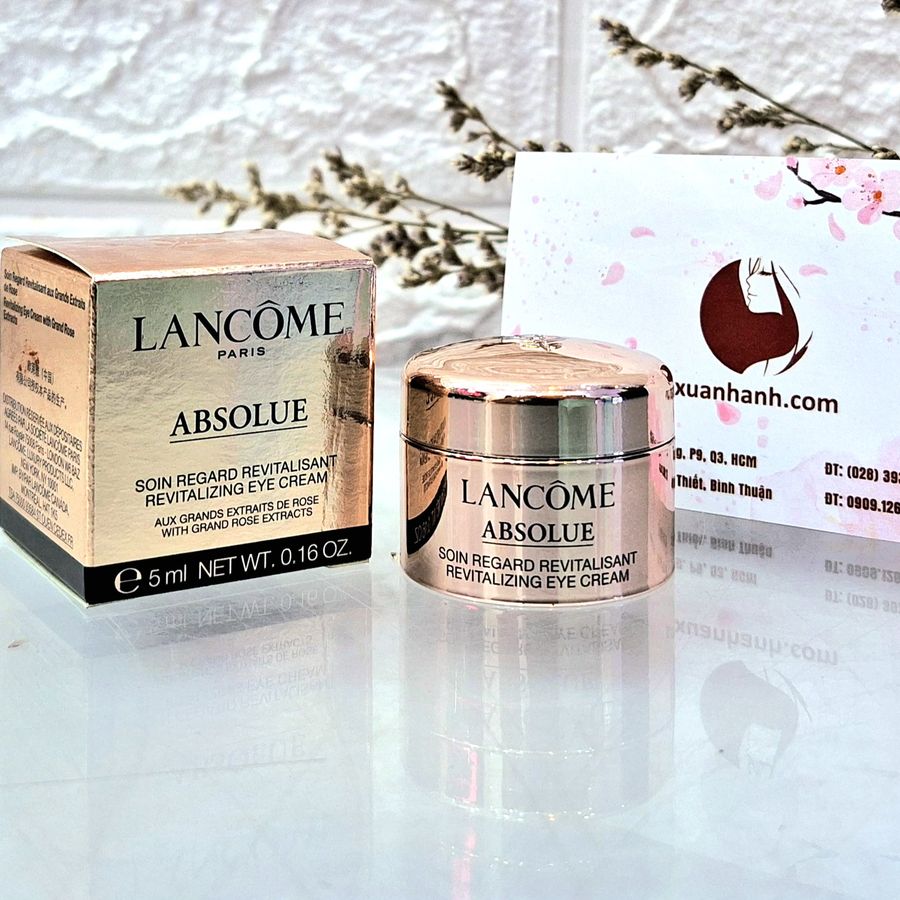 Kem dưỡng mắt Lancome Absolue Revitalizing Eye Cream trẻ hóa, phục hồi da mắt, 5ml