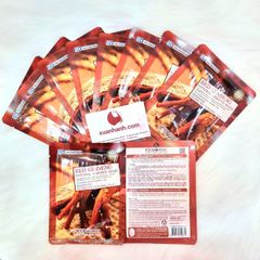 Set 10 mặt nạ hồng sâm Red Ginseng Natural Essence phục hồi, sáng căng mọng da.