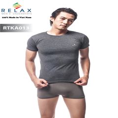 Áo thun Relax tay ngắn, cổ tròn, vải co giãn, thoáng mát, RTKA013 size M - MUA 1 TẶNG 1