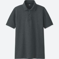 Áo thun nam Uniqlo Polo Dry Nhật Bản nam tính, 08 Dark Gray size L