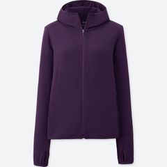 Áo chống nắng Uniqlo Airism thun lạnh thoáng mát, co giãn tốt, #77 Purple size S